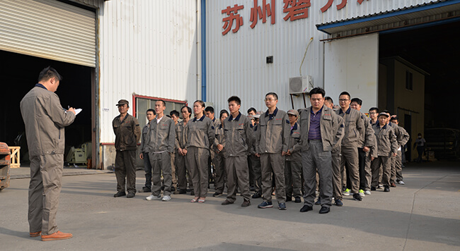 Morning Meeting of Production Management Department